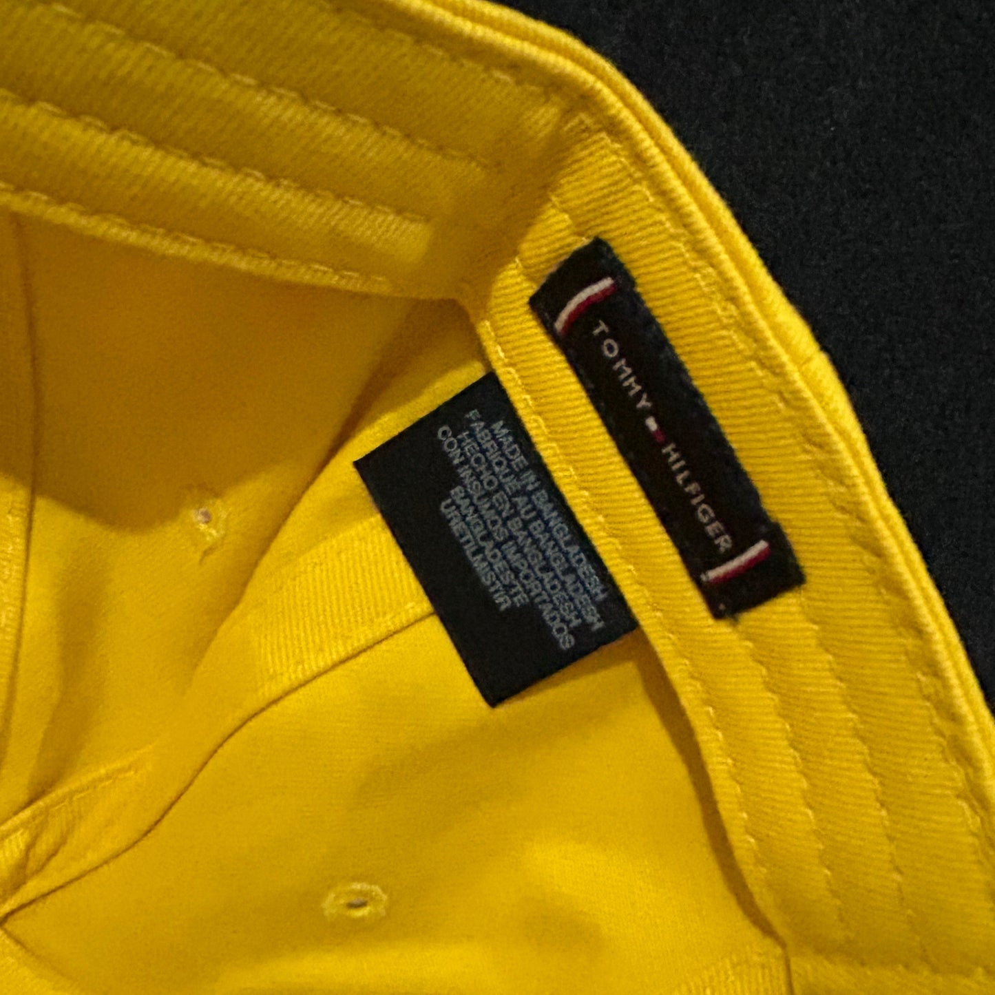 Tommy Hilfiger Yellow Tommy Adjustable Baseball Cap