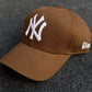 New Era NY 9FORTY League Essential Brown Cap