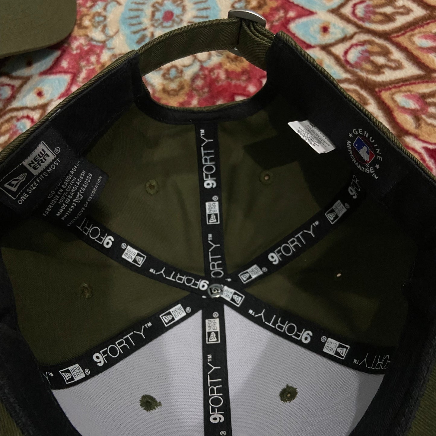 New Era NY 9FORTY Olive Green Cap
