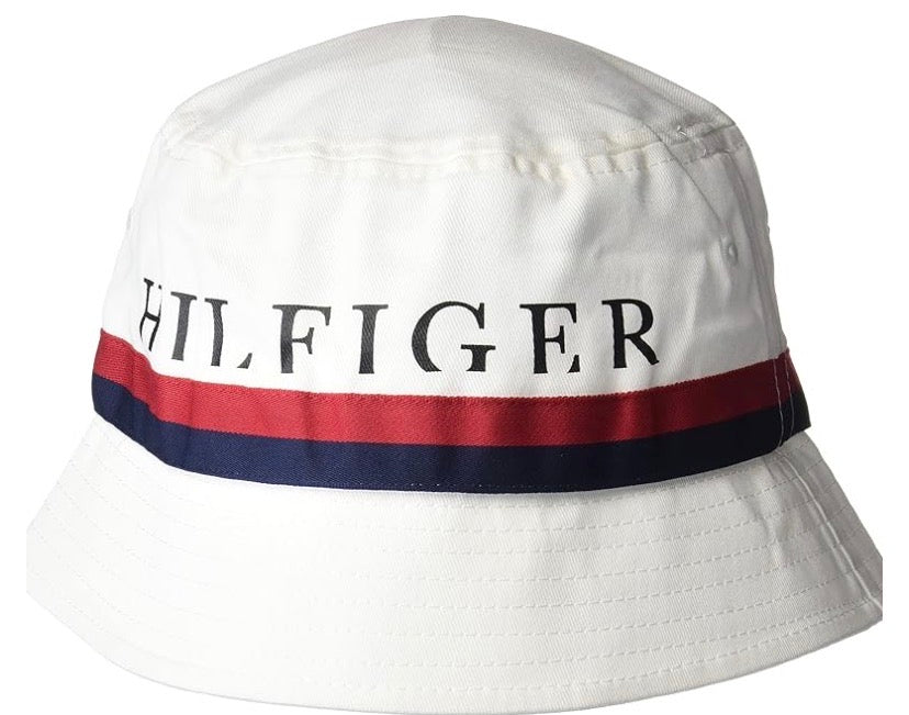 Tommy Hilfiger Prep White Bucket Hat – Unisex