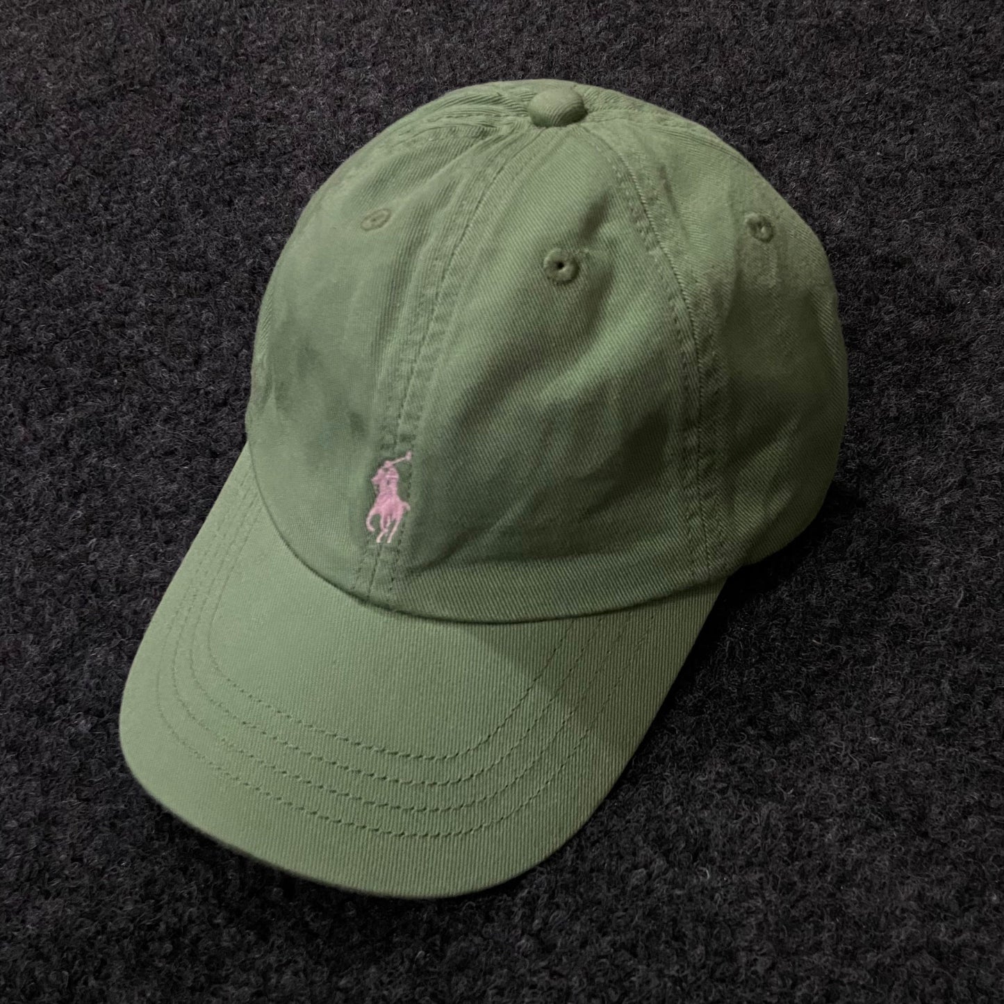 Kids Polo Ralph Lauren Green Baseball Cap – Pink Pony Logo (55cm)