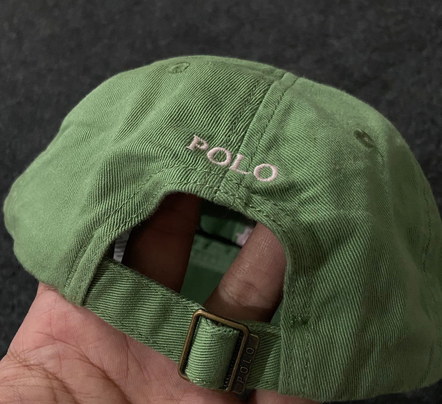 Kids Polo Ralph Lauren Green Baseball Cap – Pink Pony Logo (55cm)