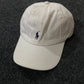 Kids Polo Ralph Lauren White Chino Baseball Cap – Navy Pony Logo (53cm)