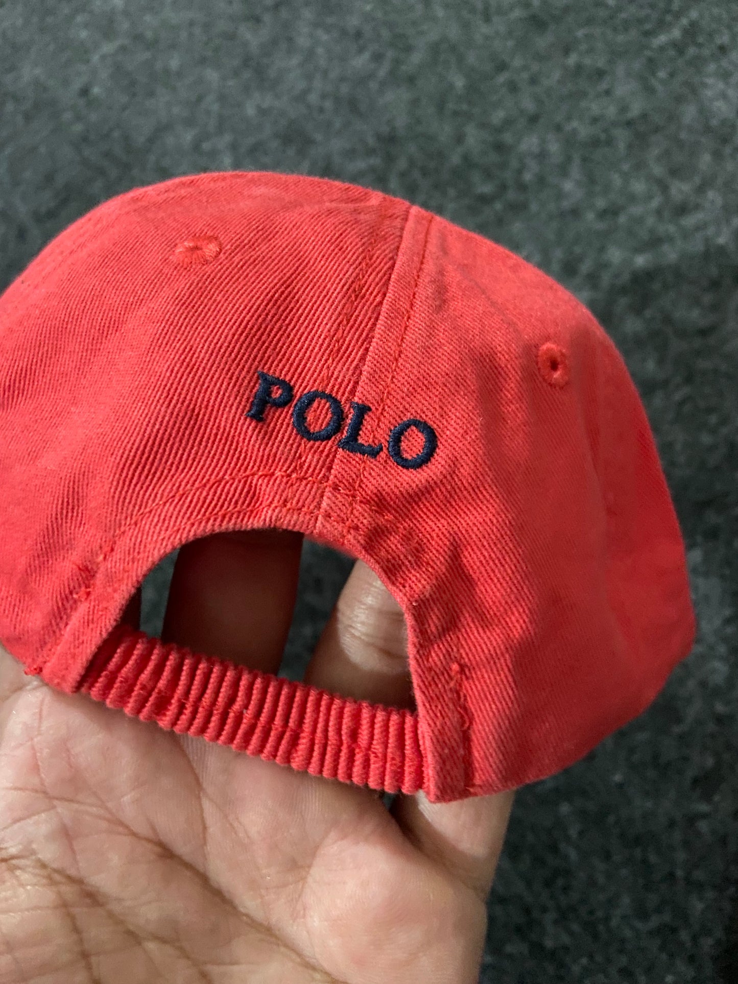 Baby Polo Ralph Lauren Red Cap – Embroidered Polo Bear (45cm)