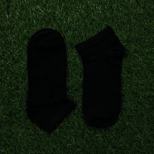 Black Ankle Socks for Boys & Girls - 5 Pairs Pack